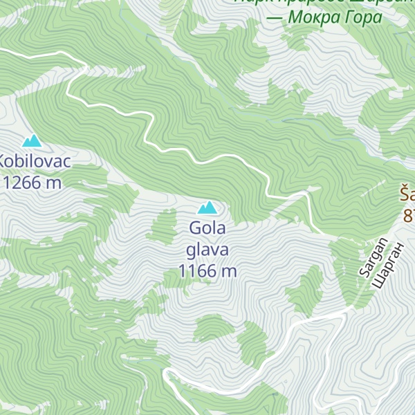 Map of Gola glava