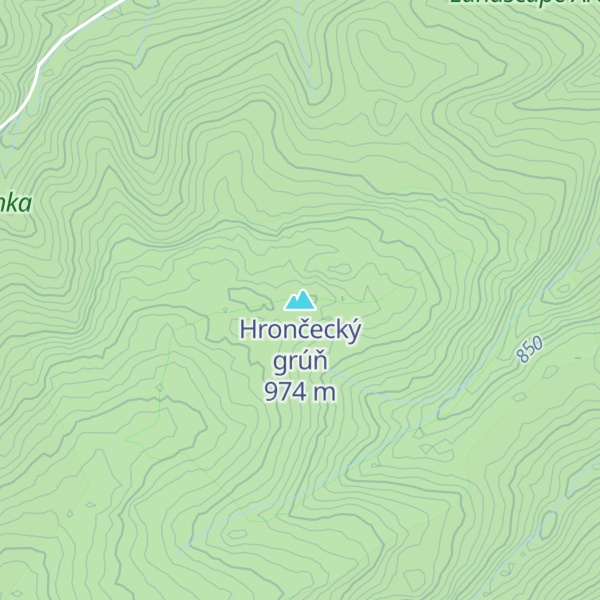 Map of Hrončecký grúň
