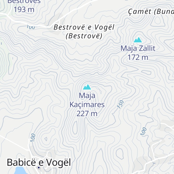 Map of Maja Kaçimares