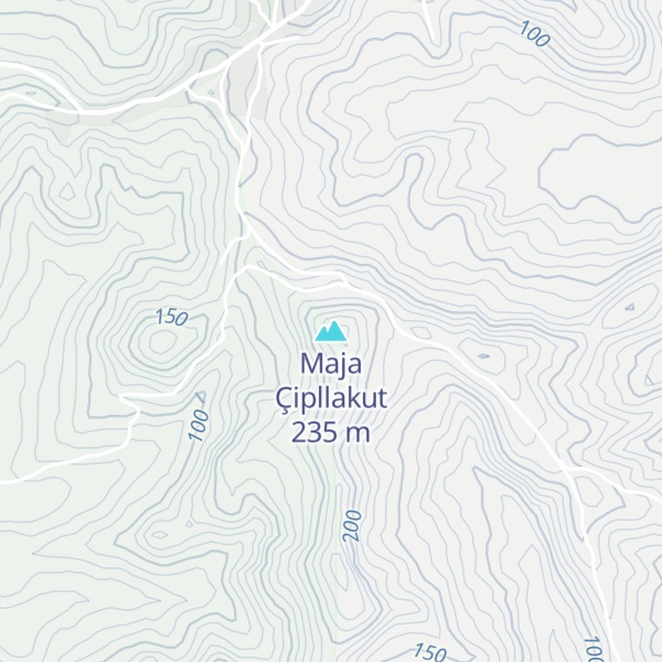 Map of Maja Çipllakut