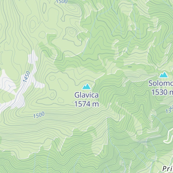 Map of Glavica