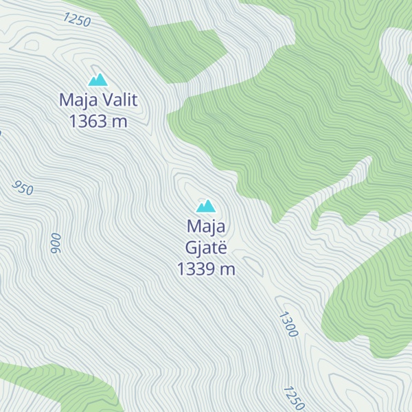 Map of Maja Gjatë