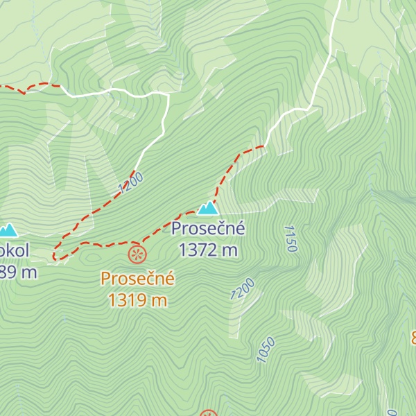 Map of Prosečné