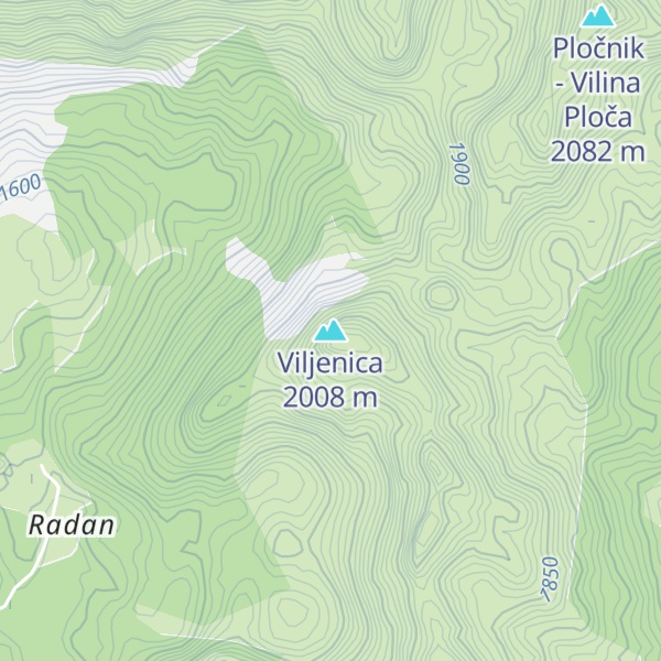 Map of Viljenica