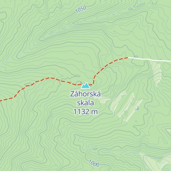 Map of Záhorská skala