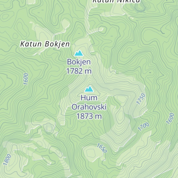 Map of Hum Orahovski