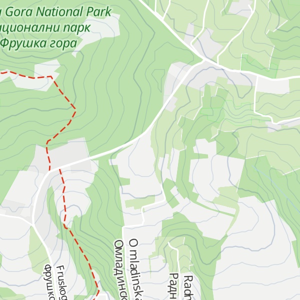 Map of Kuveždin
