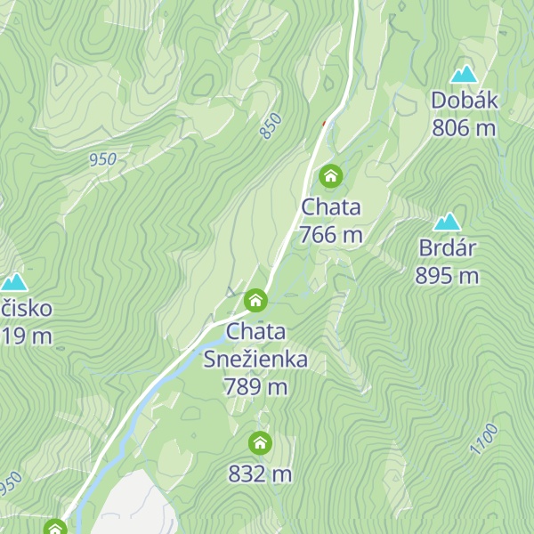 Map of Chata Snežienka