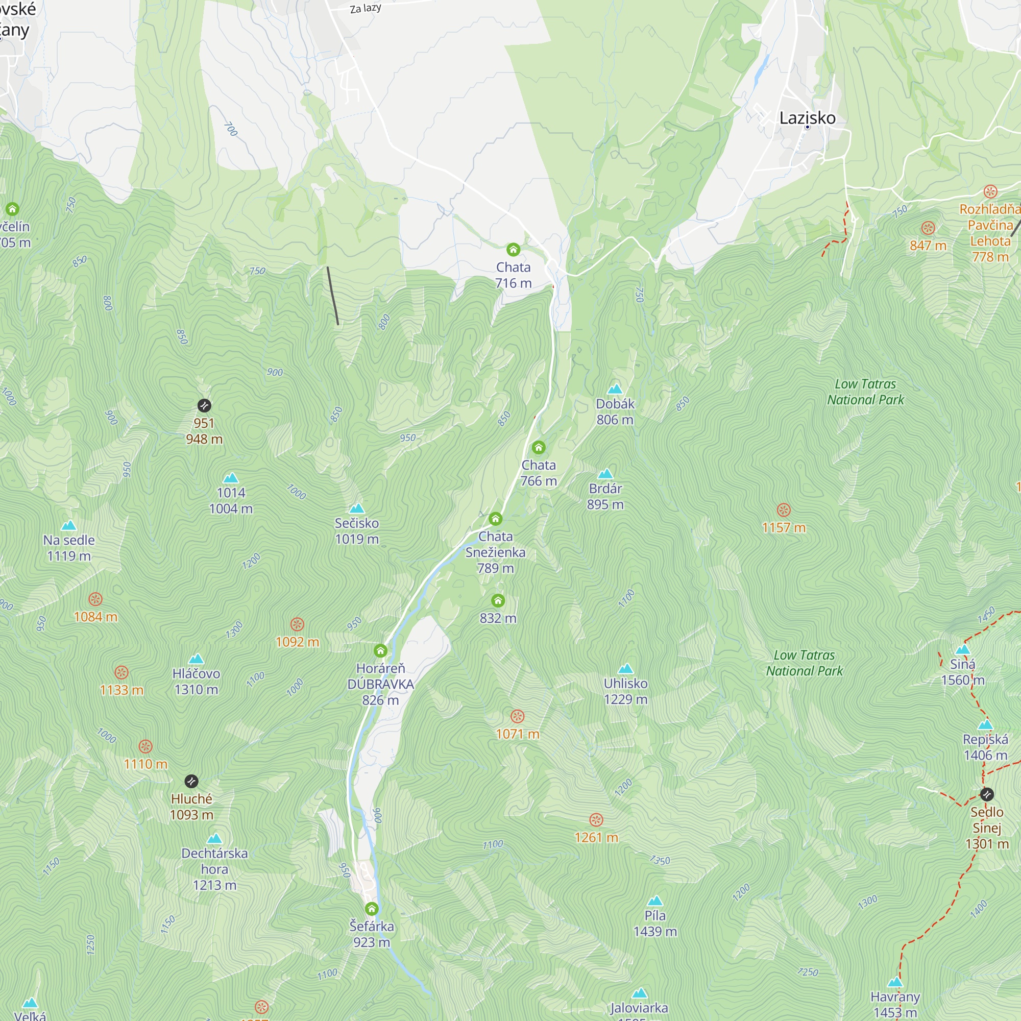 Chata map