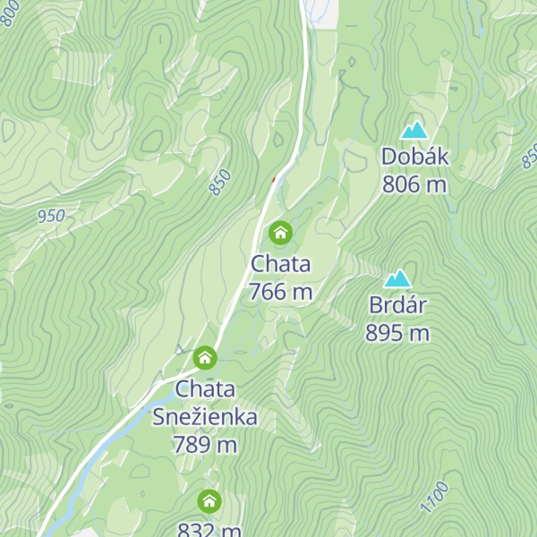 Map of Chata Včela