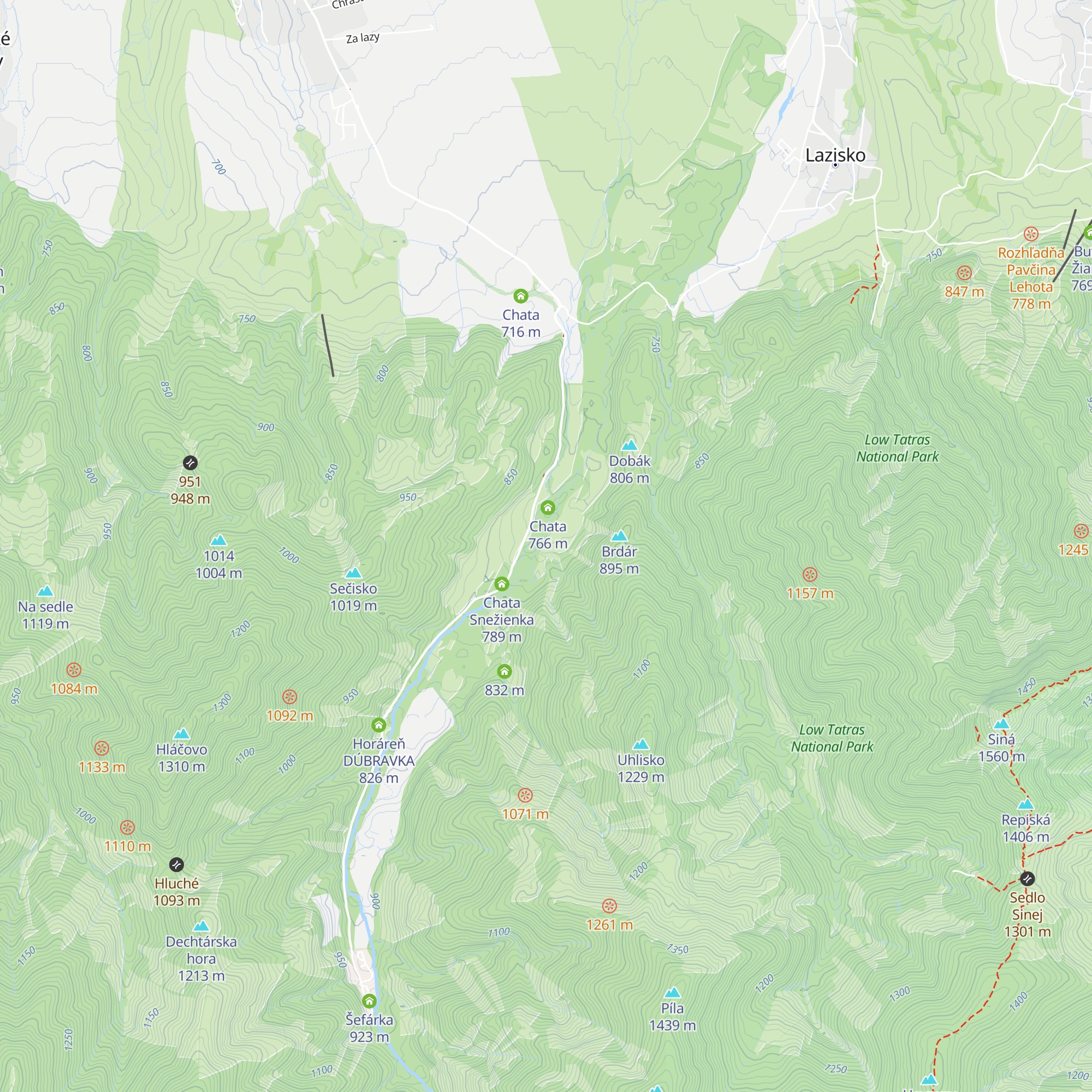 Chata Pohoda - Brbáre map