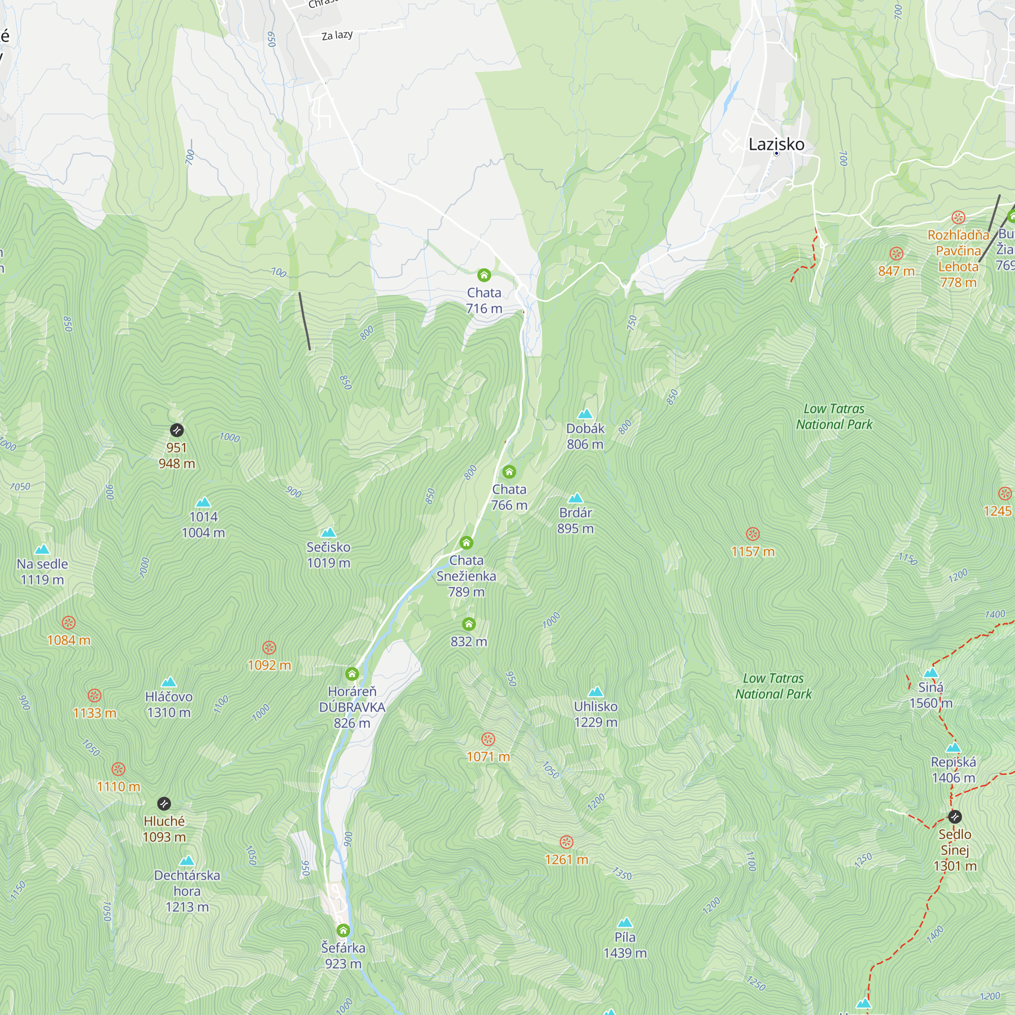 Chata Pohoda - Brbáre map