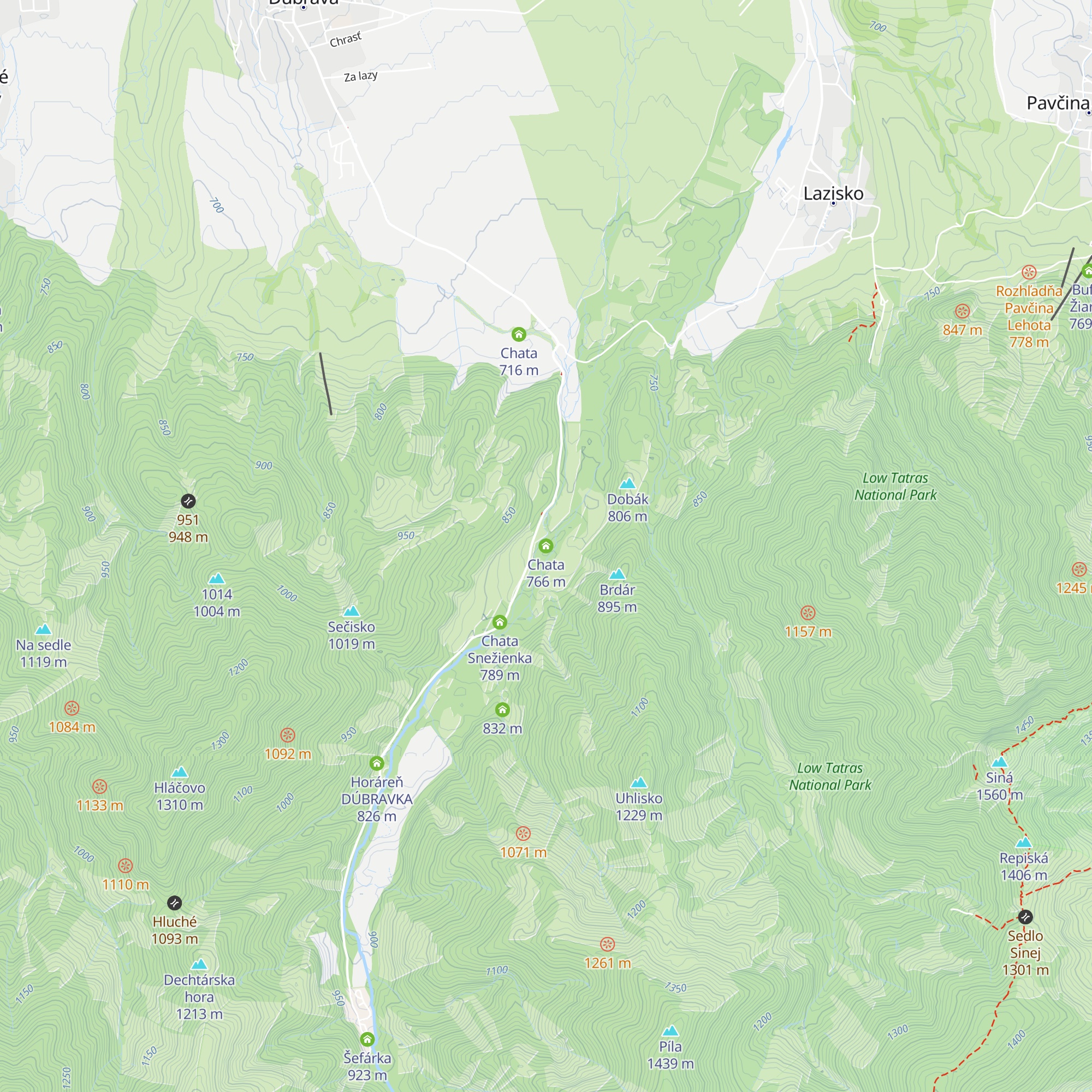 Chata map