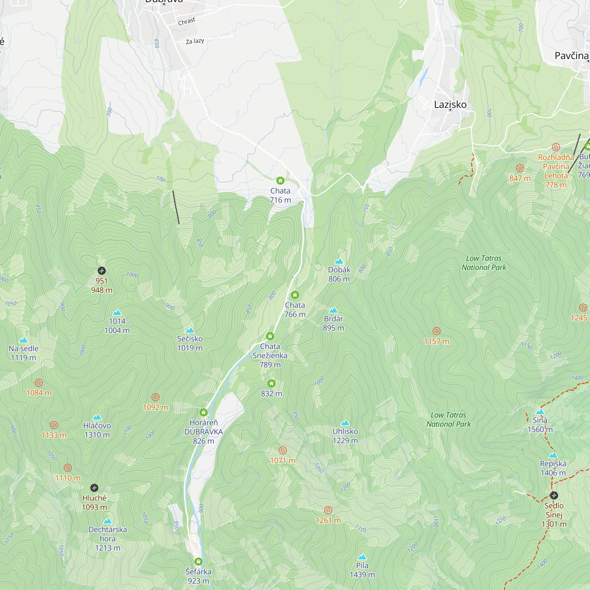 Chata map