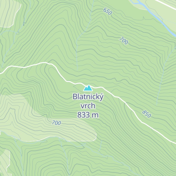 Map of Blatnický vrch