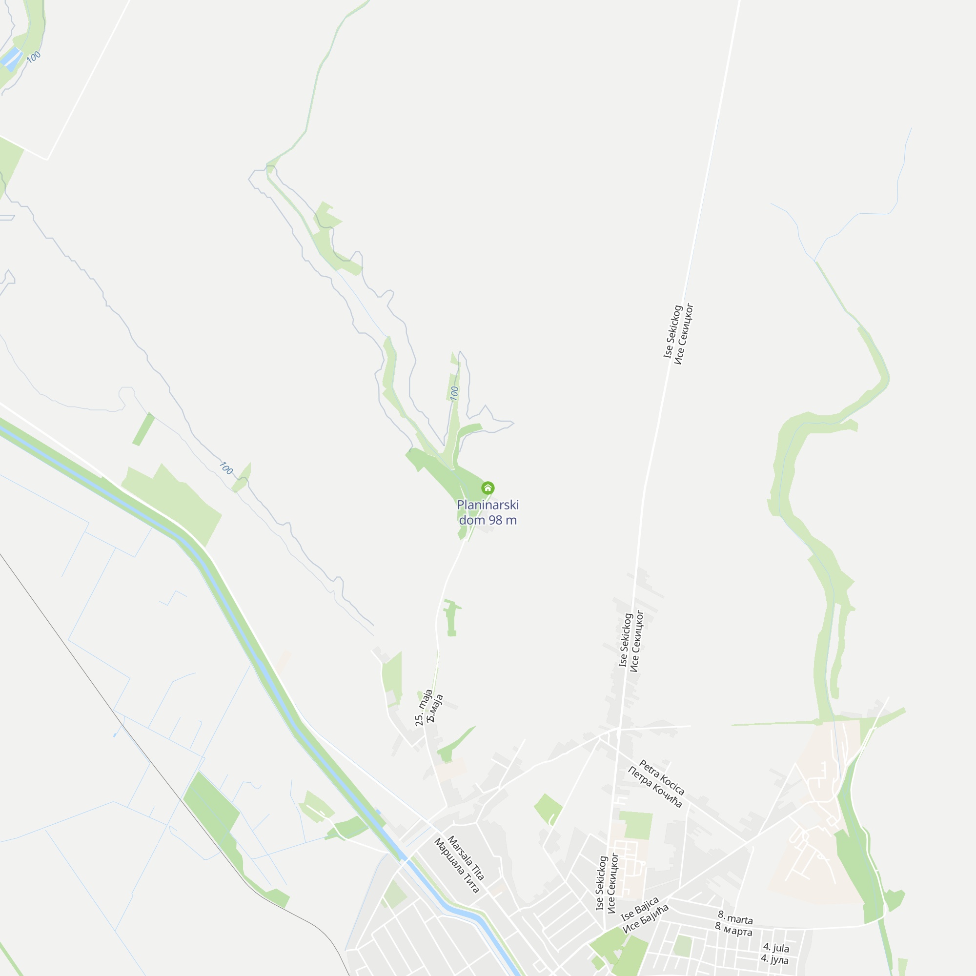 Planinarski dom map