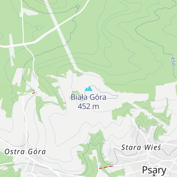 Map of Biała Góra