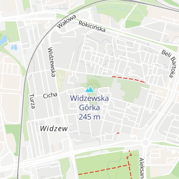 Map of Widzewska Górka
