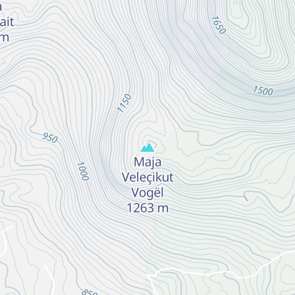 Map of Maja Veleçikut Vogël