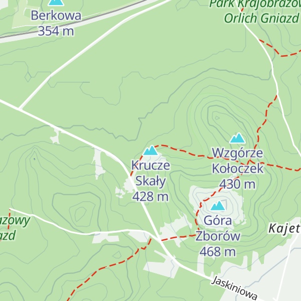 Map of Krucze Skały