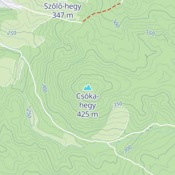 Map of Csóka-hegy