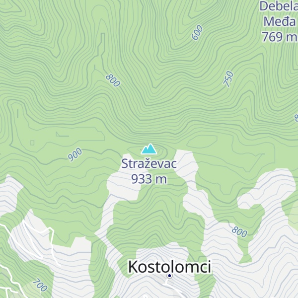 Map of Straževac