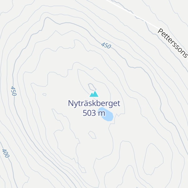 Map of Nyträskberget