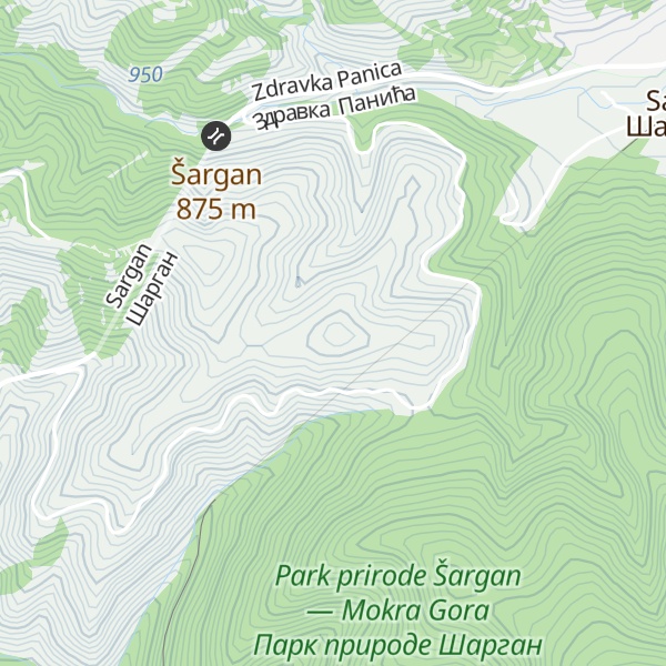 Map of Šargan