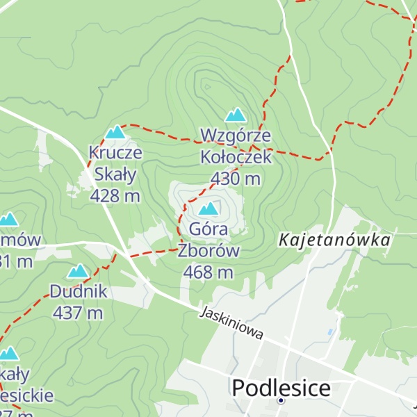 Map of Góra Zborów