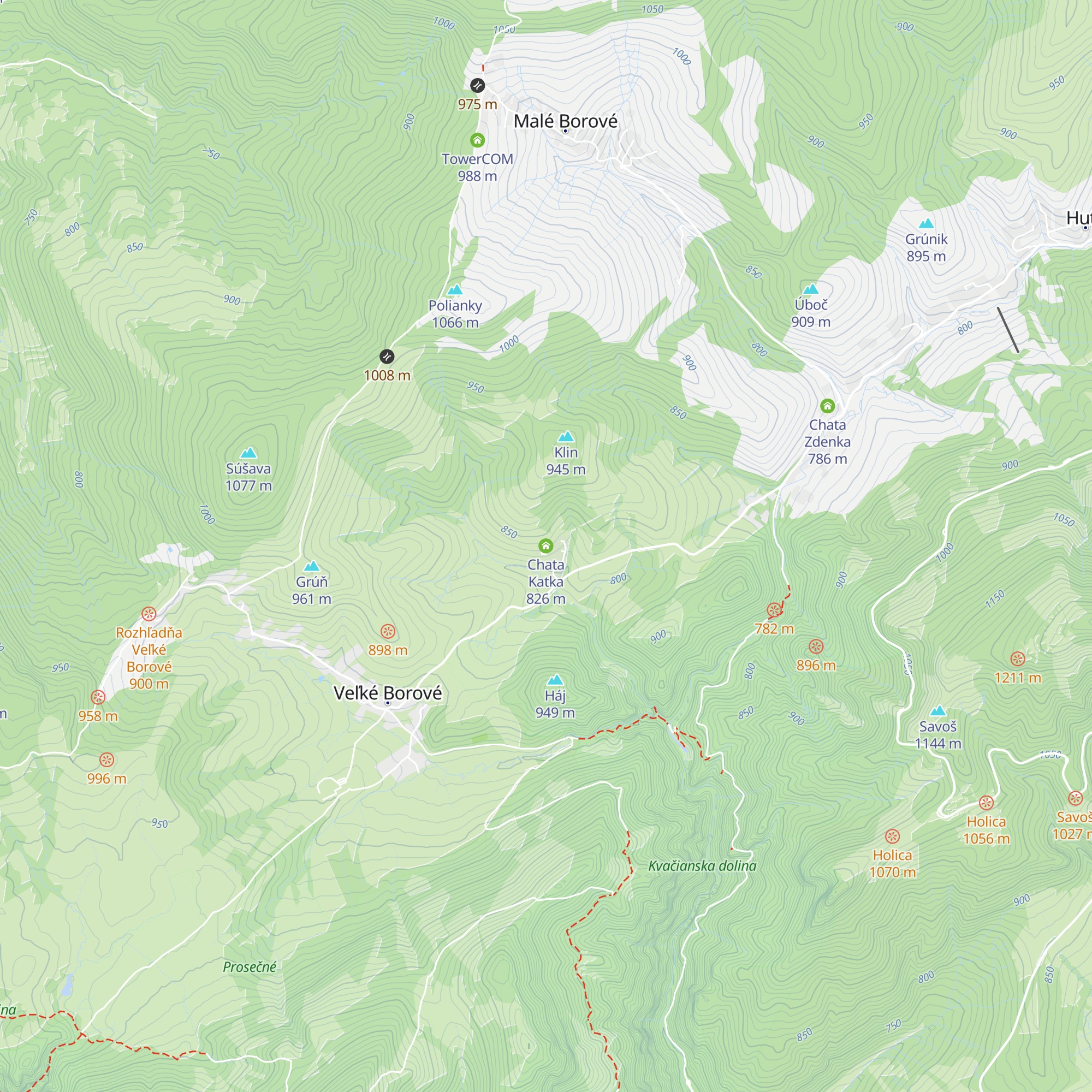 Chata Katka map