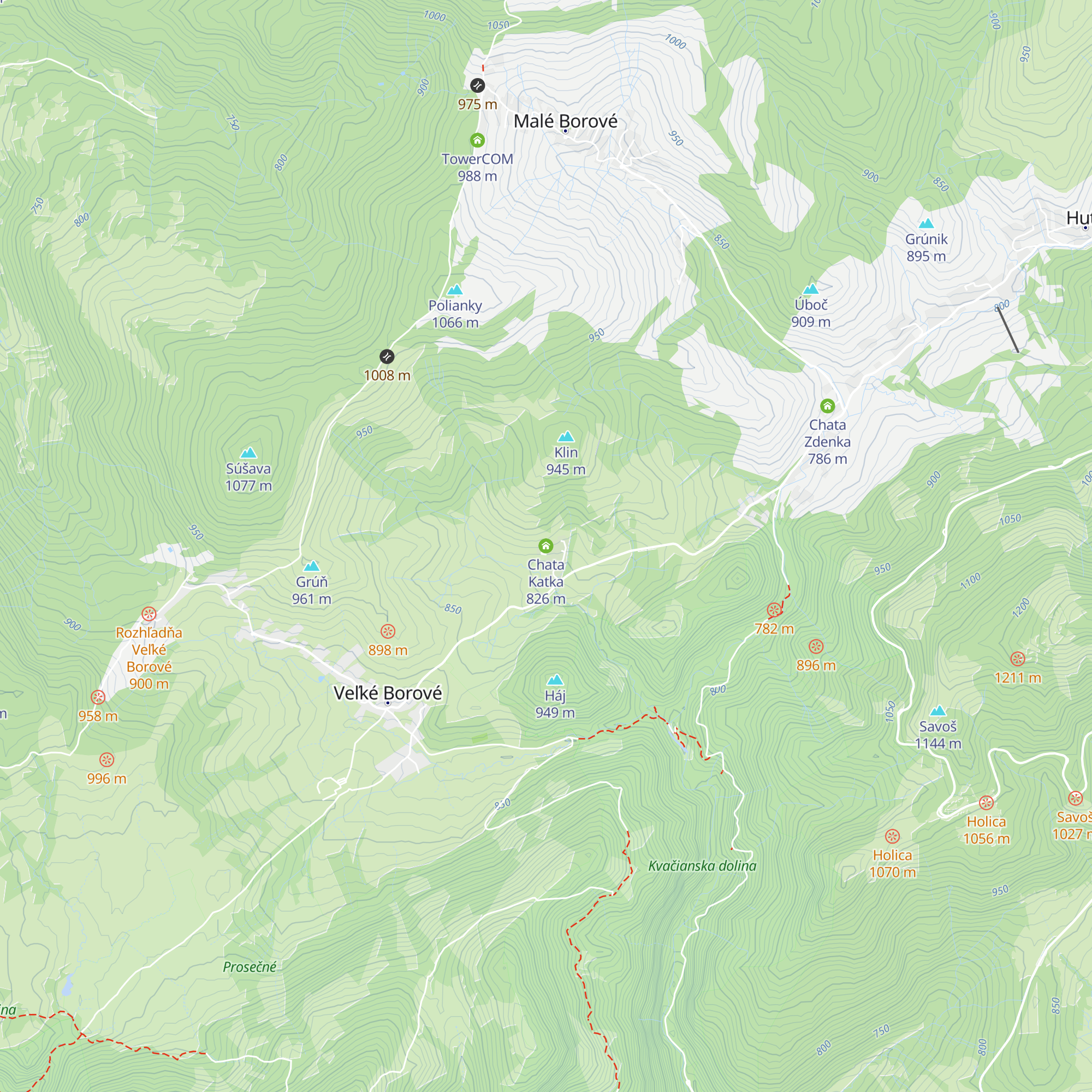 Chata Katka map