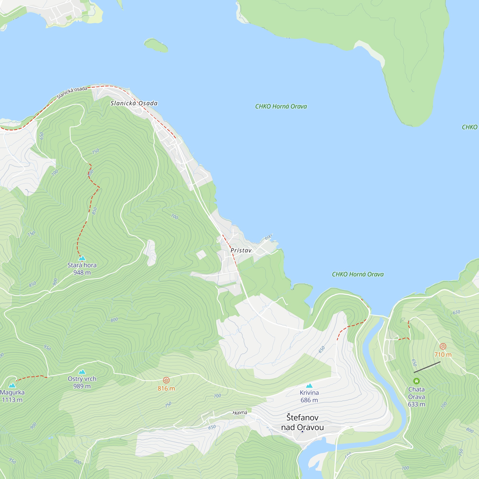 Chata Panoráma map