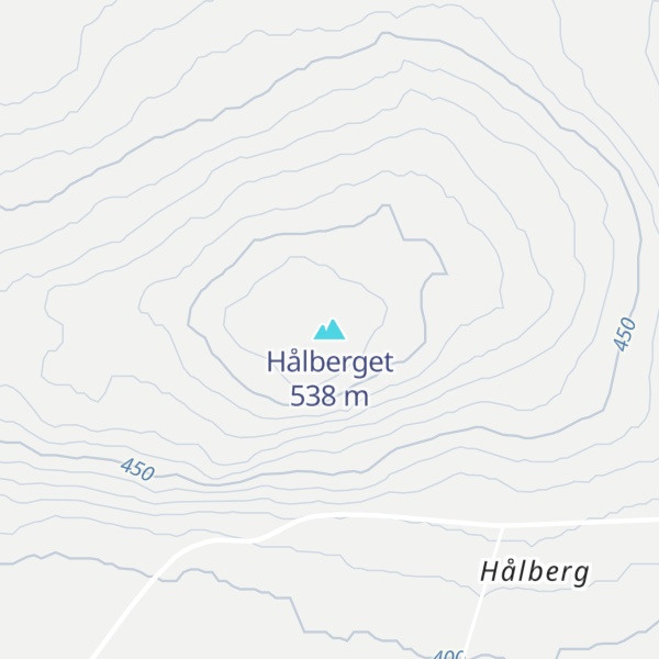 Map of Hålberget