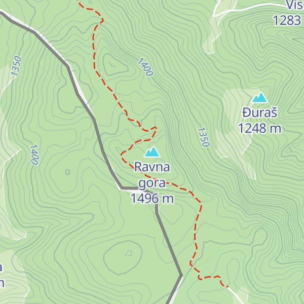 Map of Ravna gora