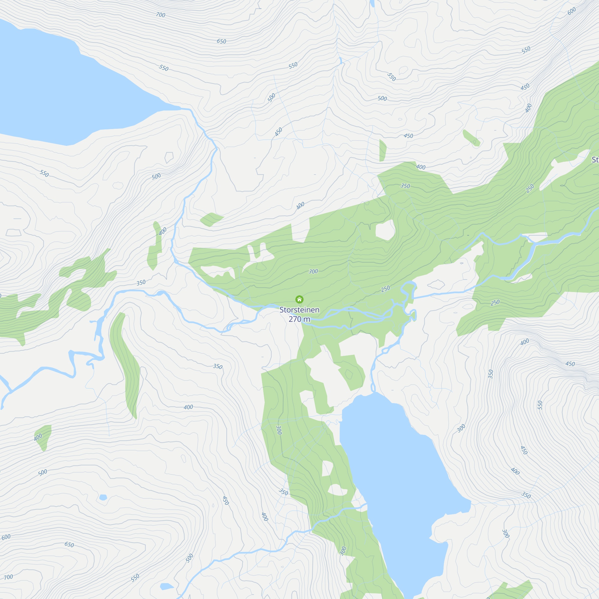 Storsteinen map