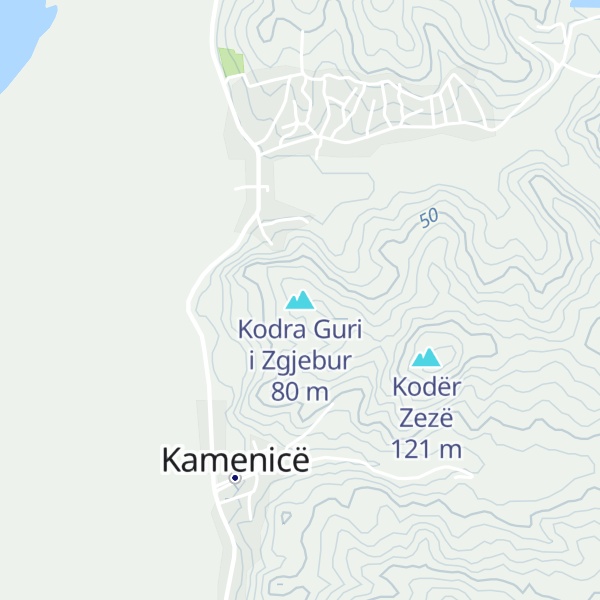 Map of Kodra Guri i Zgjebur