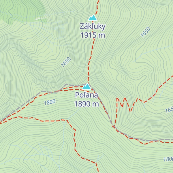 Map of Poľana