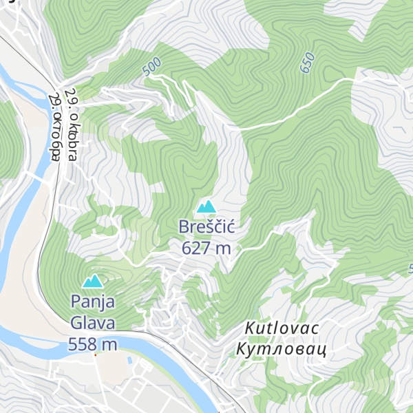 Map of Breščić