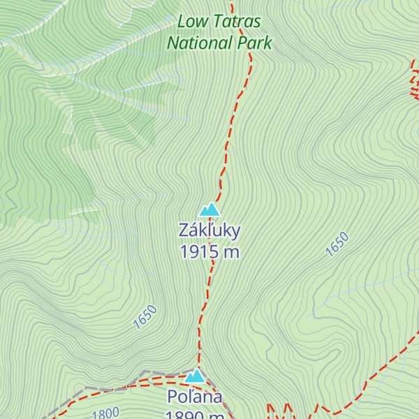 Map of Zákľuky