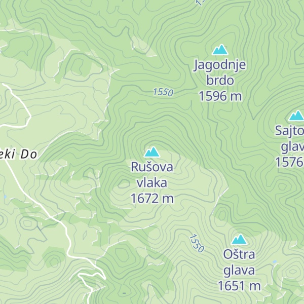Map of Rušova vlaka