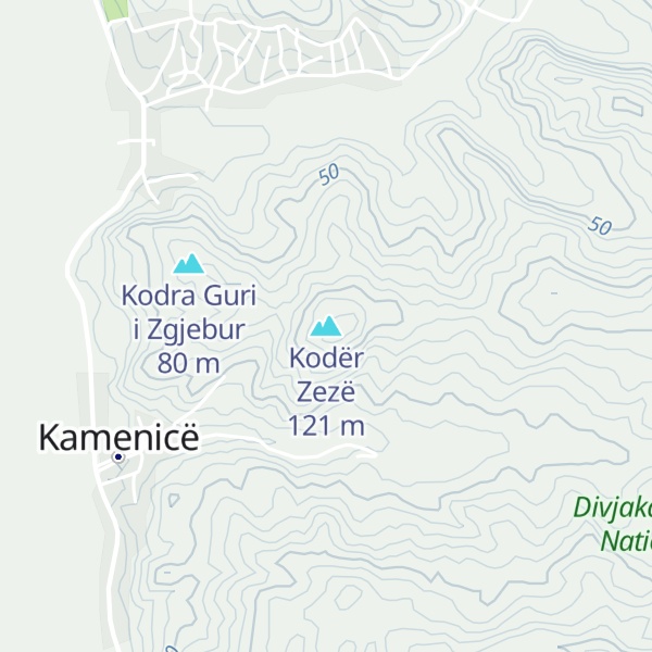 Map of Kodër Zezë