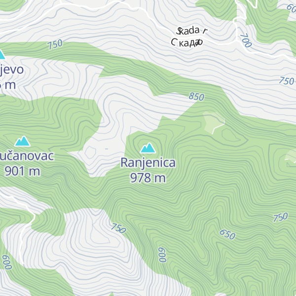 Map of Ranjenica