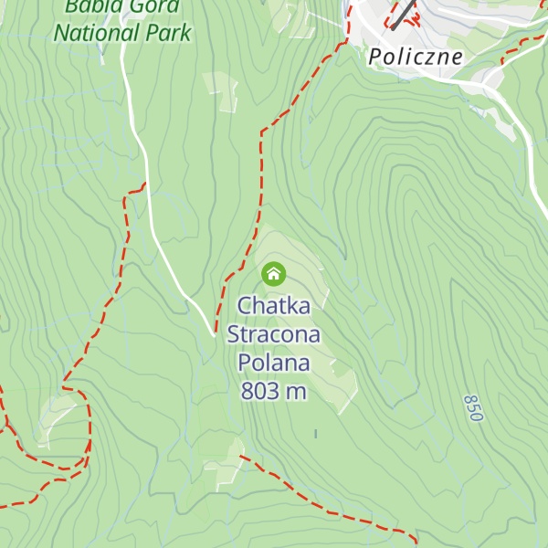 Map of Chatka Stracona Polana