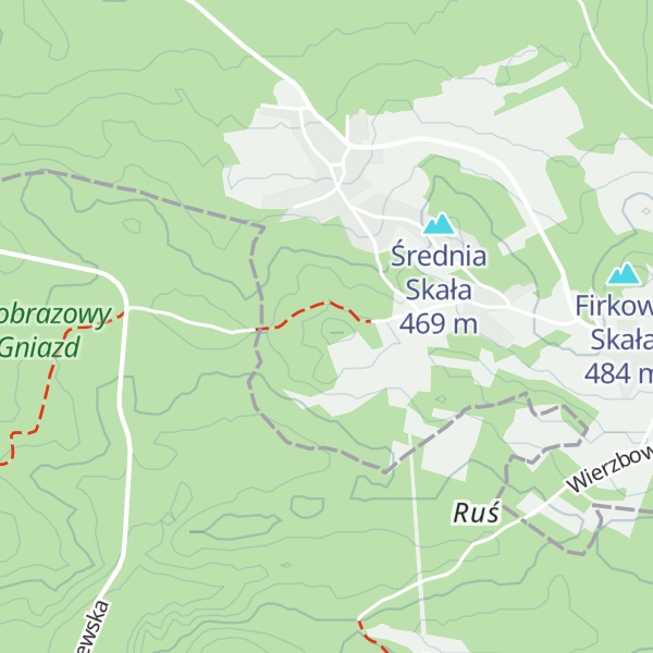Map of Niwień