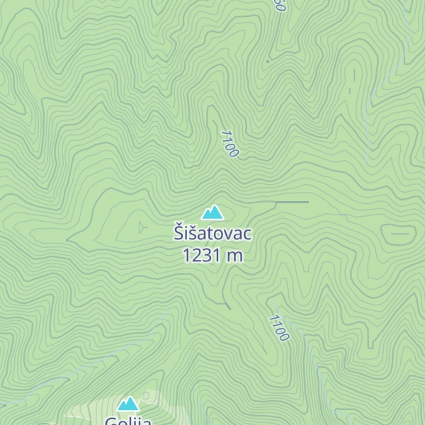 Map of Šišatovac