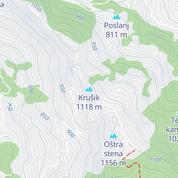 Map of Krušik