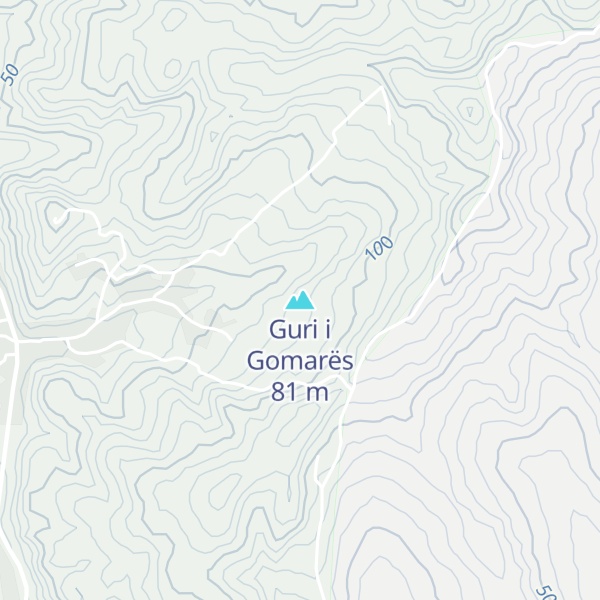 Map of Guri i Gomarës
