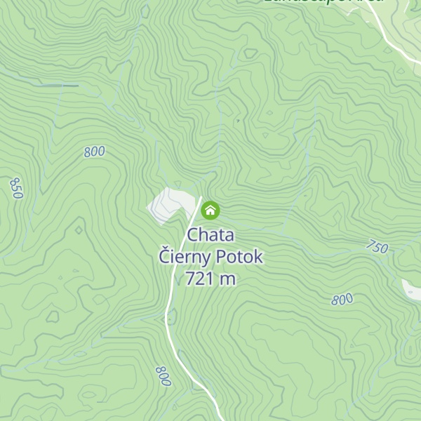 Map of Chata Čierny Potok