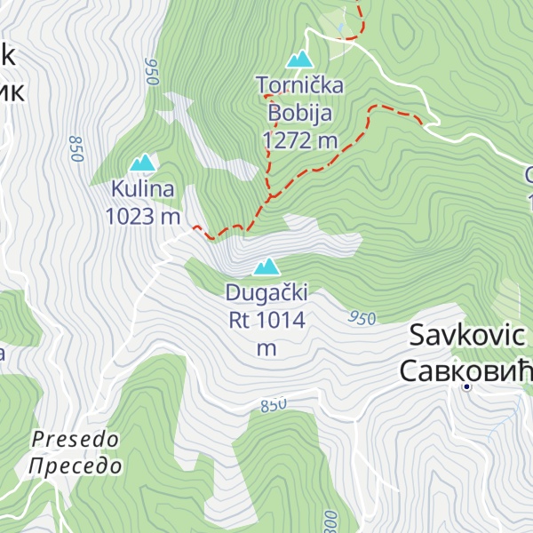 Map of Dugački Rt