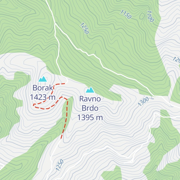 Map of Ravno Brdo